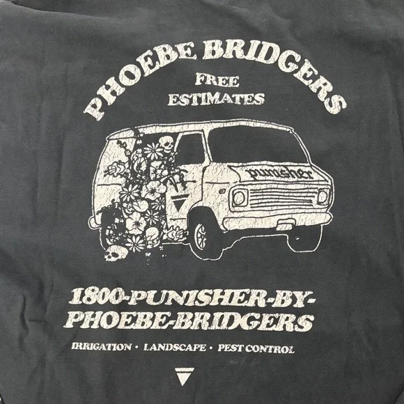 Phoebe Bridgers Black Long Sleeve TShirt - SIZE XL Punisher Album - Picture 4 of 8